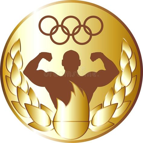 Medal. Gold Olympic medal, laurel wreath, the sportsman #Sponsored , #AD, #Paid, #Gold, #wreath, #sportsman, #Olympic Wellness Initiatives, Gold Wreath, Olympic Medals, Laurel Wreath, Olympic Games, Superhero Logos, Art Reference, Mood Board, Stock Vector