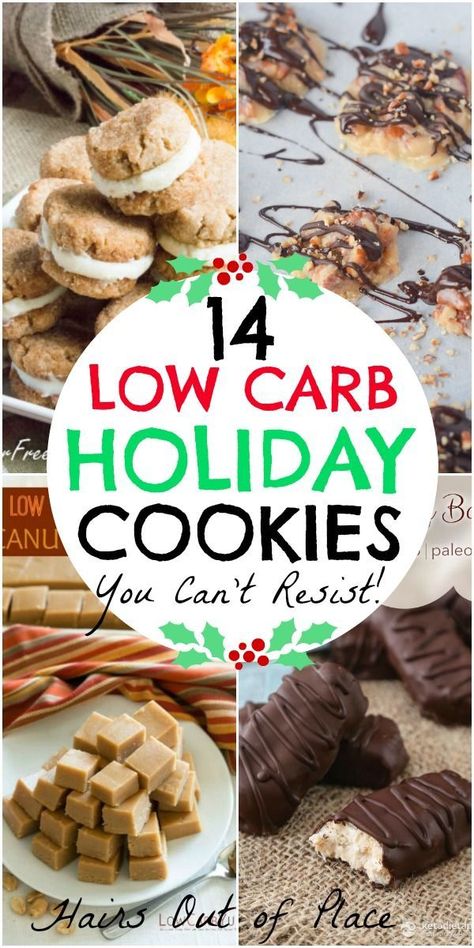 Low Carb Holiday Desserts, Low Carb Christmas Recipes, Low Carb Christmas Cookies, Low Carb Cookies Recipes, Low Carb Christmas, Keto Holiday Recipes, Healthy Christmas Recipes, Keto Christmas Cookies, Low Carb Holiday