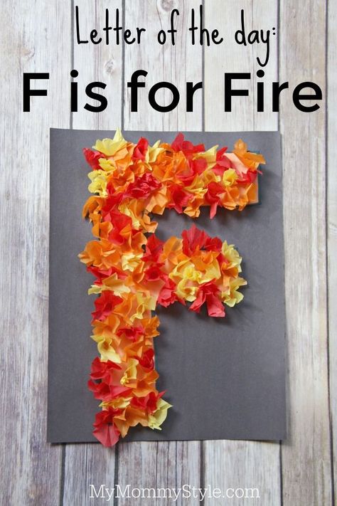 F Is For Fire, Fire Safety Lessons, Fire Safety Preschool Crafts, Giordani Gold Oriflame, Fire Safety Crafts, Letter F Craft, Fire Safety Theme, Fire Safety Activities, Fire Safety Preschool