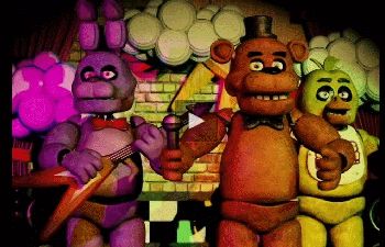 Five Nights at Freddy's - Bonnie, Freddy, and Chica. this is scary, but look its moving like a real robot (what is this called again ) <<< Animatronic ;) Fnaf Gif, Animiertes Gif, Good Horror Games, Fnaf Sister Location, Scary Games, Fnaf Wallpapers, Video Game Memes, Fnaf 1, Fnaf Memes