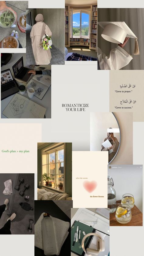 Simple Vision Board, Vision Board Wallpaper, Islamic Wallpaper Iphone, Creative Life Quotes, Vision Board Inspiration, Hijabi Aesthetic, Islamic Quotes Wallpaper, Muslimah Aesthetic, Muslim Lifestyle