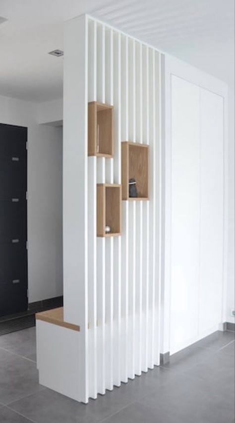 Wood Room Divider, Corridor Design, Shelving Design, Living Room Partition, Living Room Partition Design, Room Partition Designs, Partition Design, Divider Wall, Room Partition