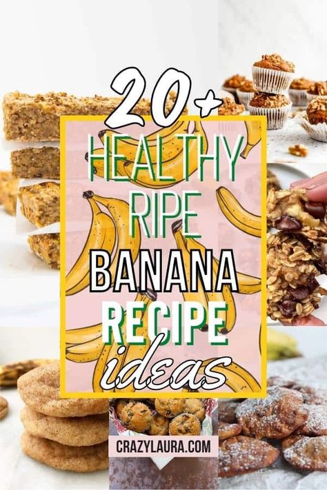 List of Healthy Ripe Banana Recipe Ideas To Help With Your Diet #HealthyRecipes #RipeBananas #Recipes 3 Ripe Banana Recipes Healthy, Weight Watchers Ripe Banana Recipes, Use Up Bananas Healthy, Healthy Recipe With Ripe Bananas, What To Make With Ripe Bananas Easy, Recipes With Leftover Bananas, Recipe Ripe Bananas, What To Make With Bananas Easy Recipes, Best Recipes To Use Ripe Bananas