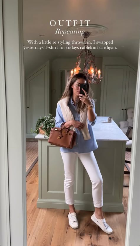 Countryside Outfit, Posh Clothing, Outfit For Petite Women, Lydia Millen, Lydia Elise Millen, White Jeans Outfit, Casual Outfit Inspiration, Old Money Outfits, Coastal Grandmother