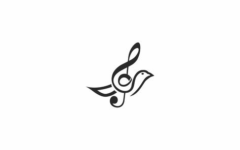 Music Bird Line Abstract Logo Template Choir Logo, Music Note Logo, Music Bird, Logo Maker App, Logo Maker Free, Music Garden, Bird Logo Design, Line Abstract, Beautiful Logos Design