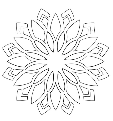 Mandala Tattoo Template, Geometric Tattoo Stencil Patterns, Simple Mandala Outline, Mandala Dotwork Tattoo Design, Dot Work Tattoo Design, Geomatrical Patren Design Tattoo, Geometric Mandala Tattoo Stencil, Easy Mandala Coloring Pages, Tattoo Design Flower