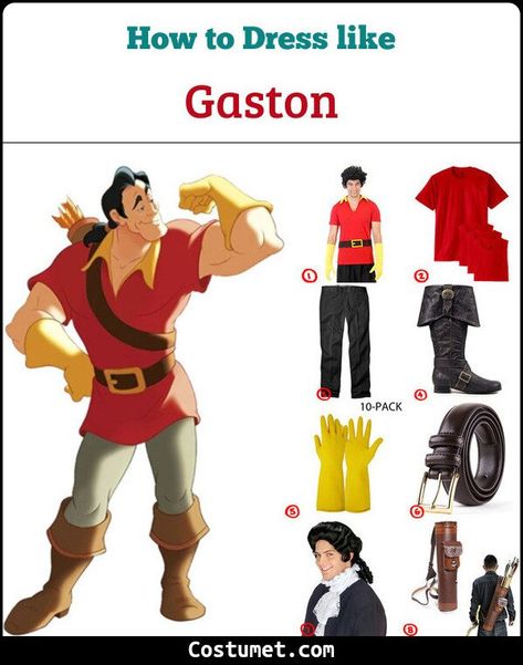 Gaston (Beauty and the Beast) Costume for Cosplay & Halloween 2021 Beauty And The Beast Dress Up, Gaston Costume Men, Beauty And Beast Diy Costume, Disney Bounding Beauty And The Beast, Diy Gaston Costume, Beauty And The Beast Play Costumes, Beast Costume Beauty And The Beast, Disneybound Guys, Beauty And The Beast Jr Costumes