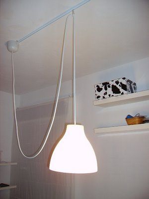 I’ll be posting a series of lighting and lamp hacks today and the next two days. Here are the first few. A movable pendant light A hacker who prefers to be anonymous sends me this fantastic movable pendant lamp. “We have transformed a cheap ceiling lamp (Melodi) into a work lamp. We only needed a … Hackers Ikea, Desk Corner, Paper Floor Lamp, Ikea Lamp, Diy Pendant Light, Work Lamp, Ikea Hackers, Ikea Diy, Unique Lamps