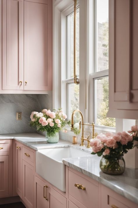 Pastel pink shades can transform your kitchen into a dreamy space. These soft colors create a light and airy feel, perfect for cooking or entertaining. Pastel Pink Shades, Pink Kitchen Ideas, Dreamy Space, Pink Shades, Pink Kitchen, Soft Colors, Kitchen Organization, Pastel Pink, Kitchen Ideas