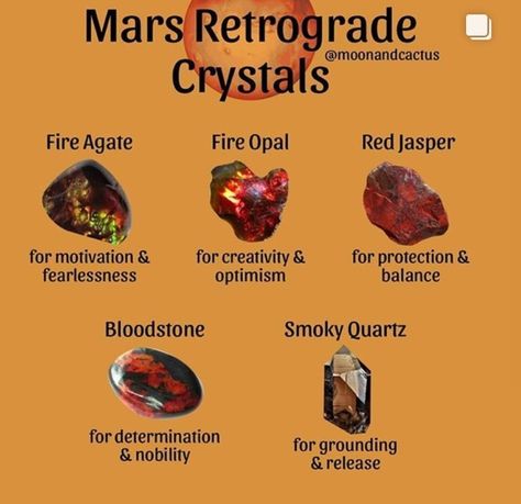 Mars Retrograde, Magic Spell Book, Healing Waters, Witch Spell Book, Crystals Healing Properties, Crystal Healing Stones, Ancient Knowledge, Fire Agate, Crystal Meanings