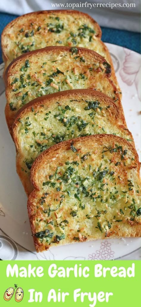 Air Fryer Cheats Garlic Bread, Fry Bread Air Fryer, Quick And Simple Air Fryer Recipes, Air Fryer Paleo Bread, Air Fryer Fried Bread, Garlic Bread Airfryer Frozen, Garlic Bread In Airfryer, Texas Toast Garlic Bread In Air Fryer, Air Fryer Breakfast Healthy