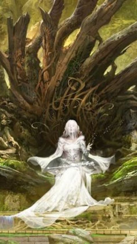 Tree Throne Fantasy Art, Nature Throne, Throne Concept Art, Guild Wars 2 Art, Tree Throne, Forest Throne, Throne Art, Lady Of The Forest, Forest Bride