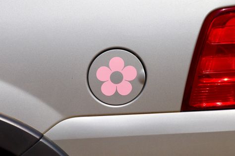 Car Flower Stickers, Car With Bumper Stickers, Aesthetic Car Bumper Stickers, Flower Car Stickers, Cute Car Bumper Stickers, Cute Car Vinyl Decals, Girly Bumper Stickers, Floral Car Decor, Car Vinyl Stickers