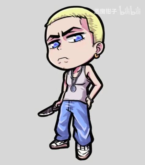 Eminem Cartoon, Eminem Logo, Eminem Rap, Eminem Slim Shady, Marshall Mathers, Rap God, Slim Shady, Logo Sticker, Godzilla