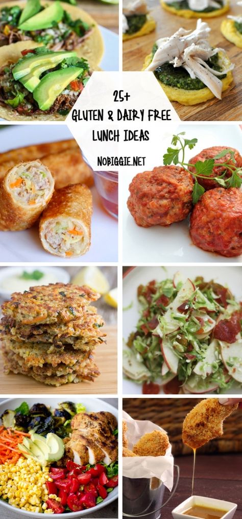 25+ Gluten Free and Dairy Free Lunch Ideas | NoBiggie.net Dairy Free Lunch Ideas, Dairy Free Lunch, Menu Sarapan Sehat, Plats Healthy, Breakfast Low Carb, Free Lunch, Gluten Free Lunch, Overnight Oat, Resep Diet