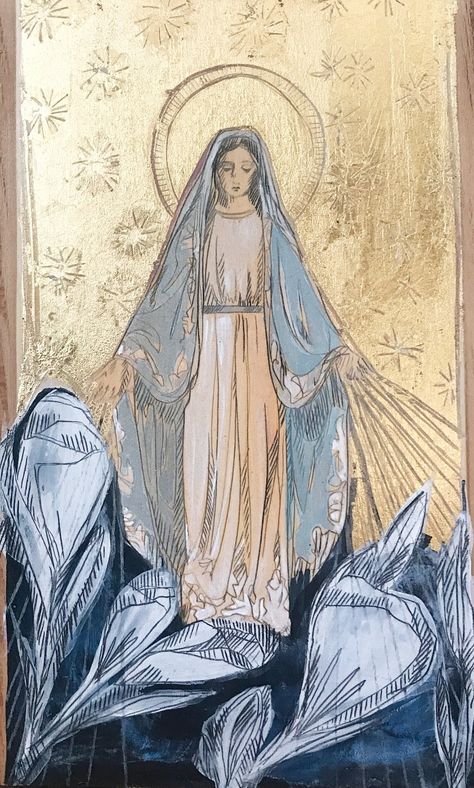 Our Lady Of Sorrows Wallpaper, Our Lady Of Fatima Art, Our Lady Of Mercy, St Mary Painting, Marian Art, Mama Mary Aesthetic, Our Lady Of Grace, Catholic Watercolor, Our Lady Of America