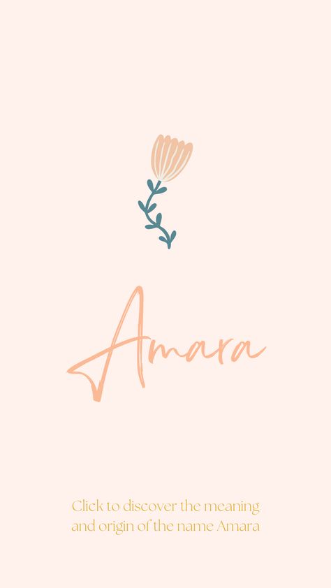 Discover the meaning and origin of the name Amara. Meaning Of Name Amani, Amira Name Meaning, Amara Name Meaning, Amara Meaning, Latin Names And Meanings, Amara Name, Islamic Baby Names, Twin Baby Names, Names With Nicknames