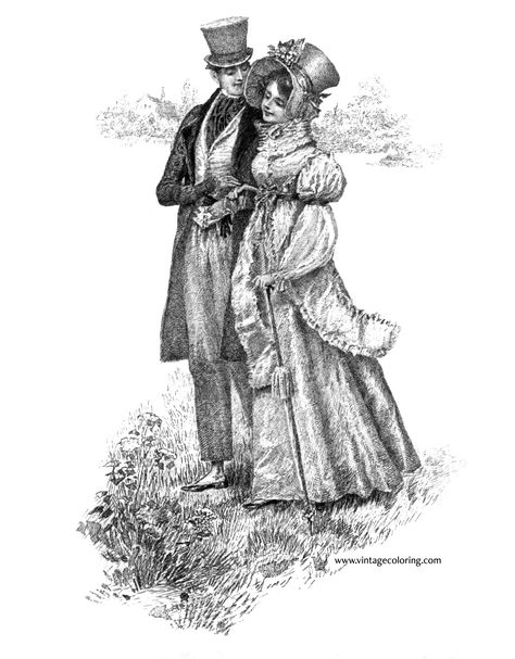 1900 Couple Aesthetic, 1800s Couple, Victorian Couple Drawing, Phomemo Ideas, Regency Couple Painting, 1900s Couple Photos, Painting Prompts, Vintage Drawings, Vintage Couple