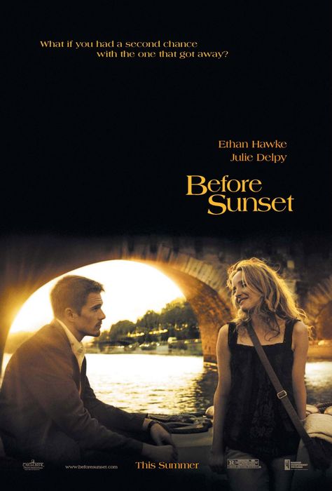 Before sunset Before Sunset Movie, Best Indie Movies, Before Trilogy, Julie Delpy, Movies Worth Watching, Septième Art, Romantic Films, School Of Rock, I Love Cinema