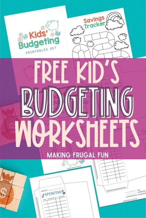 Kids Saving Money Ideas, Junior Budget Maker Badge, Kids Savings Challenge Free Printable, Kids Budget Worksheet, Kids Savings Challenge, Campfire Curriculum, Savings Challenge For Kids, Kids Savings Plan, Savings For Kids