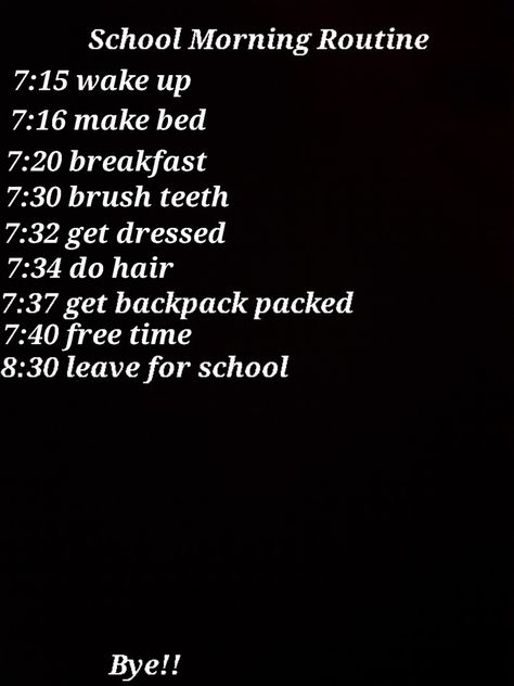 Morning Routine For School Leave At 8:30, Morning Routine For School Leave At 8:10, School Morning Routine Leave At 8 Wake Up At 7, 8:30 Am Morning Routine, School Morning Routine Leave At 8:30, School Morning Routine Leave At 8, Moring Routine, 7th Grade Tips, Before School Routine