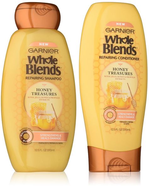 Whole Blends Shampoo, Garnier Shampoo, Garnier Whole Blends, Whole Blends, Honey Shampoo, Good Shampoo And Conditioner, Shampoo And Conditioner Set, Curly Hair Problems, Natural Hair Care Tips