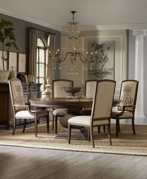 Rhapsody Formal Dining Room Group by Hooker Furniture 72 Inch Round Dining Table, Formal Dining Room Sets, Wood Dining Room Set, Round Dining Room Sets, Round Pedestal Dining, Round Pedestal Dining Table, Round Dining Room Table, Round Dining Table Sets, Casual Dining Rooms