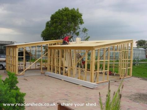 L Shaped Shed Ideas, L Shaped Shed, Building A Small Cabin, Wooden Homes, Building A Pole Barn, Shed Of The Year, Diy Outdoor Bar, Montana Homes, Pallet House