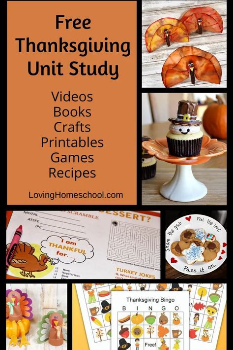 Free Thanksgiving Unit Study Thanksgiving Homeschool, Thanksgiving Crossword, Thanksgiving Unit Study, Friendsgiving Activities, Homeschool Thanksgiving, Thanksgiving History, Unit Studies Homeschool, Thanksgiving Worksheets, Holiday Science