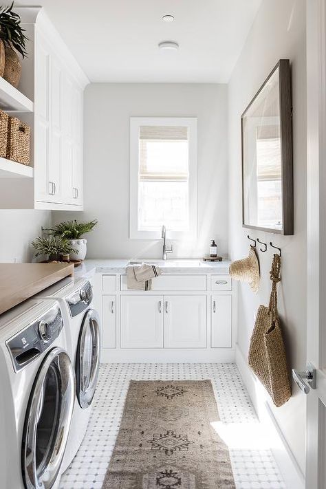 Pure Salt Interiors, Mudroom Laundry Room, Pure Salt, Laundry Room Ideas, Led Flush Mount Ceiling Light, Laundry Room Remodel, Laundry Room Inspiration, Small Laundry Room, Small Laundry