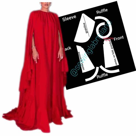 Strapless dress with flounce - Sewing Lab Milano Cape Dress Pattern, Pleated Fabric Dress, Dress With Cape Sleeves, Pattern Making Tutorial, Style Analysis, Dress With Cape, Sewing Courses, Cape Sleeves, Instagram Style