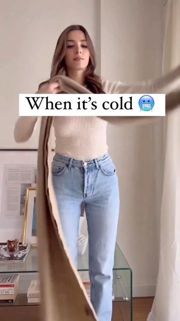 Cold And Windy Outfits, Oversized Cardigan For Cold Weather, Cold Windy Day Outfit, Casual Infinity Scarf For Cold Winter Weather, Cozy Fit Cardigan For Cold Weather In Spring, Windy Weather Outfit, Windy Day Outfit, Warm One-size Scarves For Cold Weather, This Cold Weather Got Me Like Meme