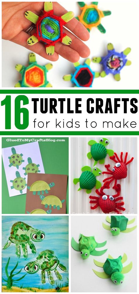 Cute turtle crafts for the kids to make! Great for ocean and beach themes! #turtlecrafts #animalcrafts #summercrafts #oceancrafts #beachcrafts #kidcrafts #funcrafts #diycrafts #craftymorning World Turtle Day Activities, Turtle Crafts For Kids, Turtle Activities, Beach Crafts For Kids, Turtle Theme, Ocean And Beach, Beach Themed Crafts, Turtle Crafts, Island Crafts