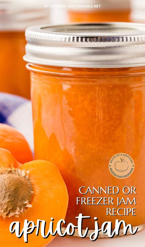 Apricot Jam Recipe, Fresh Apricots, Apricot Jam Recipes, Health Secrets, Canning Fruit, Canning Recipe, Kitchen Basics, Freezer Jam, Family Restaurant