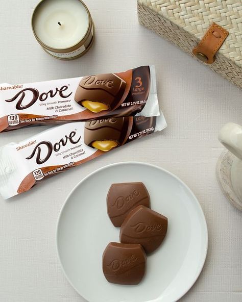 Dove Chocolate - It's always a good time for a treat, especially when it's DOVE Large Promises. Dr Food, Dove Chocolate, Good Time, Chocolate Milk, Allergies, Mars, Caramel, Silk