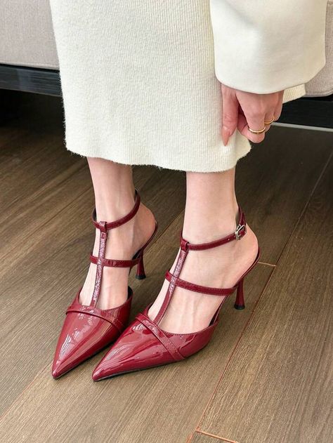 Red Sole Heels, Summer High Heels, Mary Jane High Heels, Pointy Heels, Elegant High Heels, Blue Pumps, Party Heels, Red Sole, Leather High Heels