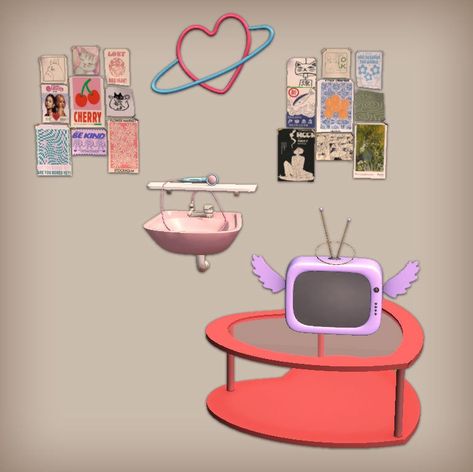 Jacky93Sims — Heart & Angel Set for The Sims 2 Sims 2 Tv Cc, Sims 2 House Downloads, Sims4 Tv Cc, Sims 2 Y2k Cc, Sims 2 Y2k, Sims 2 Cc Furniture, Sims 2 Mods, Sims 2 Furniture, Sims 4t2