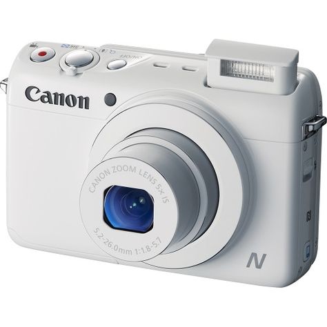 Blank Screen, White Camera, Best Digital Camera, Cute Camera, Canon Digital Camera, Electronics Mini Projects, Point And Shoot Camera, Compact Camera, Canon Lens