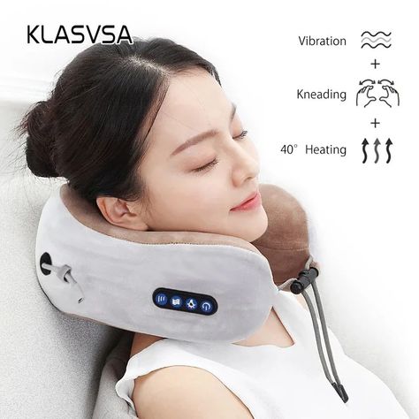 Check it out! $19.80 72%OFF | Electric Neck Massager U shaped Pillow Multifunctional Portable Shoulder Cervical Massager Outdoor Home Car Relaxing Massage https://s.click.aliexpress.com/e/_opag7ei