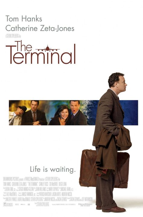 The Terminal (2004) Tom Hanks Movies, Stanley Tucci, Diego Luna, The Terminal, Tv Series Online, Love Film, Catherine Zeta Jones, Steven Spielberg, Tom Hanks