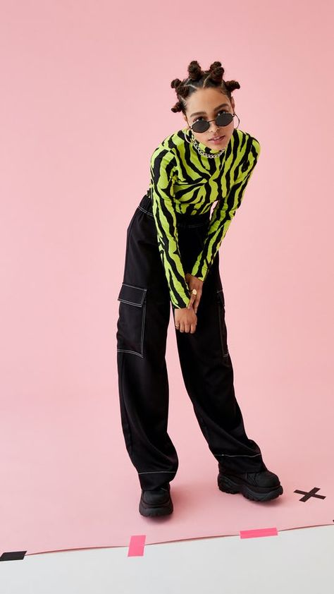 Zebra print roll neck top : Tops : Collusion Random Poses, Summer Birds, Photo Mannequin, Y2k Photoshoot, Full Drawing, Photoshoot Moodboard, Rave Style, Roll Neck Top, High Fashion Editorial