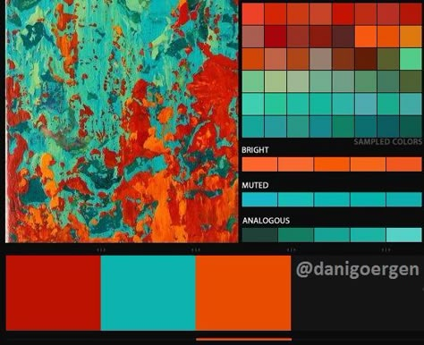 Red Orange Teal Color Scheme, Red And Turquoise Color Palette, Red Teal Black Color Palette, Red Turquoise Color Palette, Teal Red Color Palette, Orange And Red Palette, Orange Turquoise Color Palette, Orange And Teal Color Palette, Orange Teal Color Palette