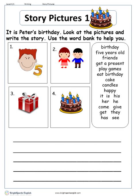 My Friend English Writing Worksheet – English Treasure Trove Creative Writing Worksheets For Grade 1, English Writing Skills Kids Worksheet, Birthday Card Writing, English Story For Grade 1, Story Writing Worksheets For Grade 2, Complete The Story Worksheet, English Short Story With Pictures, English Kindergarten, English Essays