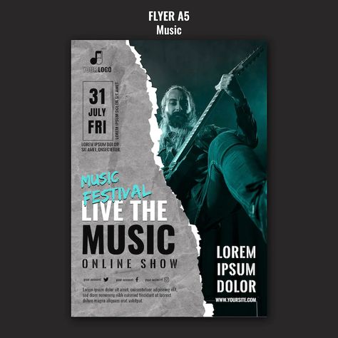 Free PSD | Free PSD music flyer design template Music Flyer Design, Technology Posters, Music Concert Posters, Poster Template Design, Concert Flyer, Music Flyer, Music Festival Poster, Music Poster Design, Business Banner