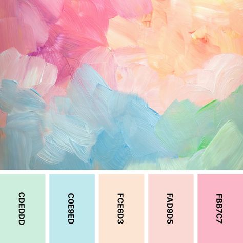 Pastel Colours That Go Together, Teenage Color Palette, Pastel Candy Color Palette, Ice Cream Color Palette Colour Schemes, Pastel Pantone Colors, Sherbert Color Palette, Sorbet Color Palette, Color Pallettes Aesthetic Pastel, Rainbow Pastel Color Palette