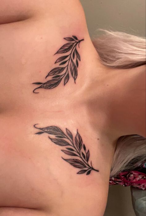 Female vine tattoo on collarbones Vine Collar Bone Tattoo, Leaf Collar Bone Tattoo, Tree Tat, Collarbone Tattoo, Vine Tattoo, Bone Tattoo, Vine Tattoos, Collar Bone Tattoo, Collar Bone