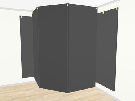 How to Build a DIY Vocal Booth for Under $85 | Black Ghost Audio Home Vocal Booth, Recording Booth Diy, Diy Vocal Booth How To Build, Diy Soundproof Booth, Diy Music Studio Ideas, Portable Sound Booth, Voice Over Studio Home Diy, Diy Voice Over Booth, Diy Home Podcast Studio