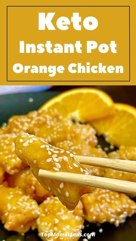 Keto Instant Pot Orange Chicken - Top Moms Ideas Low Carb Orange Chicken, Instant Pot Orange Chicken, Family Soup, Ground Beef Keto Recipes, Keto Instant Pot, Pot Recipes Healthy, Keto Recipes Breakfast, Pot Recipes Easy, Chicken Dish