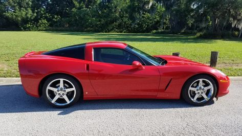 2008 Victory Red Chevy Corvette Coupe Zo6 Corvette, 2008 Corvette, Chevy Corvette For Sale, Mouse Drawings, Corvette 2005, Used Corvettes For Sale, Used Corvette, Red Corvette, Corvette For Sale