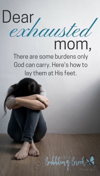 Dear exhausted mom, there are some burdens only God can carry. Here's how to lay them at His feet. Letter To Husband, Tired Of Pretending, Exhausted Mom, Mom Encouragement, Christian Motherhood, God Can, Church Events, Mom Tips, Christian Parenting